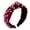 Wine Red, variant on Baellert Vintage Twisted Faux Pearl Beading Women Hair Hoop Wide Velvet Headband Headwear