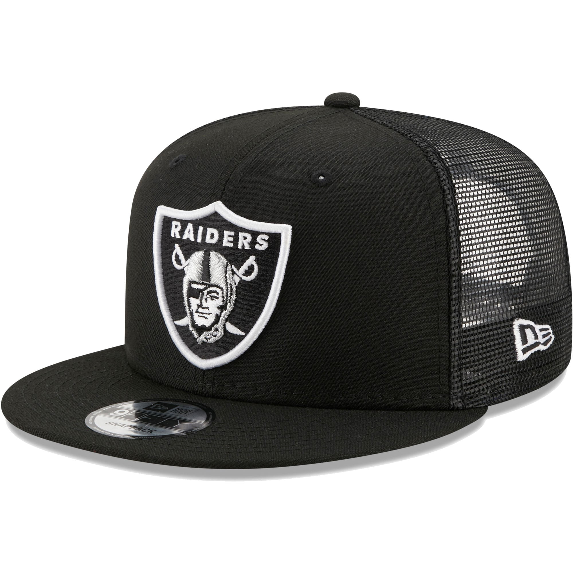 Men's New Era Black Las Vegas Raiders Logo Color Dim 59FIFTY Fitted Hat