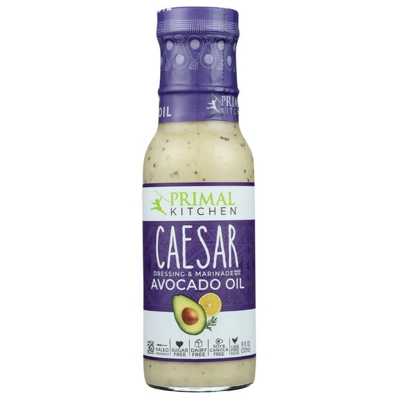 Primal Kitchen Caesar Dressing and Marinade with Avocado Oil, 8 Ounce -- 6 per case