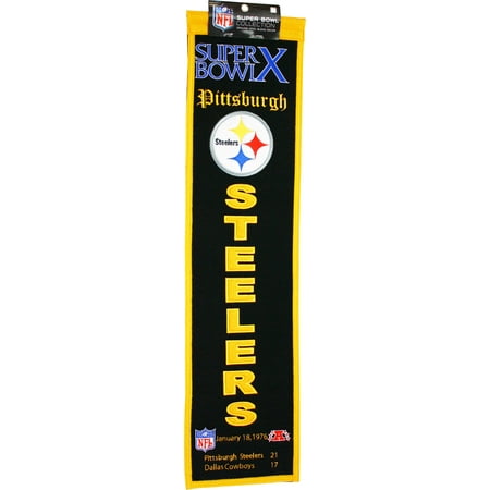 Super Bowl Dynasty Banner - Super Bowl X Pittsburgh Steelers Heritage Banner