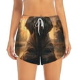 thumbnail image 4 of Lsque Lake Meditating Elephant Printed Women's Running Shorts with Liner Pockets,Elastic Quick Dry Workout Athletic Gym Yoga Shorts,Womens High Waist Shorts-Medium, 4 of 9