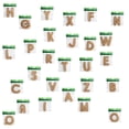 thumbnail image 2 of Bolsa Con 3 Piezas Letras De Madera Corte Mdf 3Mm Politec cafe K, 2 of 2