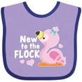 thumbnail image 3 of Inktastic New to the Flock Cute Baby Flamingo Boys or Girls Baby Bib, 3 of 4