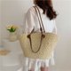 thumbnail image 2 of Female Weave Beach Tote Bags Luxury Designer Underarm Bag for Lady Travel Handbag Large Capacity Woman Shopping Shoulder Bag, 2 of 5