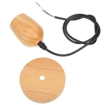 LEORX Small Table Lamp Wood Light Multi Farmhouse Decor 1Set