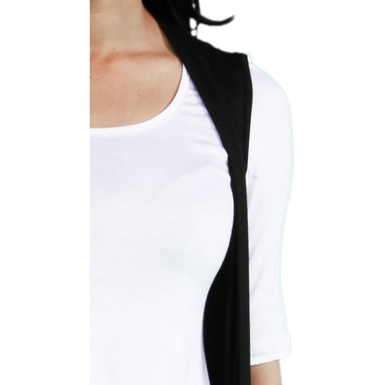 24 7 Comfort Women s Sleeveless Long Shrug