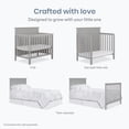 thumbnail image 6 of Dream On Me Ava 4-in-1 Convertible Mini Crib, Pebble Grey, 6 of 10