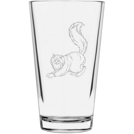 

Norwegian Forest Side View 2 Cat Themed Etched 16oz Libbey Pint Glass