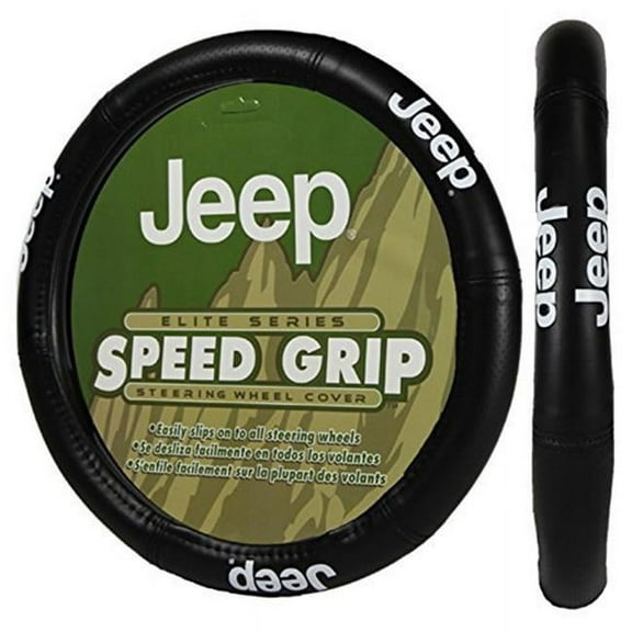 LastPlay Jeep Logo Elite, 14.5" - 15.5", Custom look, Comfortable leather-like feel