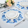 thumbnail image 6 of IAUYY Set of 6 Round Placemats for Dining Tables Heat-Resistant and Wear-Resistant DIY Printing Design Table Placemats，Applicable for Christmas Flower Morphology, 6 of 7