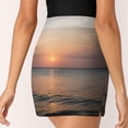 thumbnail image 5 of Sunset Over Calm Sea Women's Shorts Non-Slip Single Pocket A-line Trouser Skirt Summer Shorts Casual Shorts for Women, 5 of 7