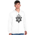 thumbnail image 5 of Triangle Eye Star Symbolic Spirit Zip Up Hoodie Men's Women's Brisco Brands L, 5 of 6