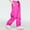 Hot Pink, variant on Karight Women's Snow Bibs Pants Waterproof Insulated Ski Overalls Pants Winter Overalls Warm Snow Suit Detachable Pants
