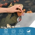 thumbnail image 3 of Yayeee Kitchen Curtains Light Filtering 27"x36" Rod Pocket Short Cafe Window Panel, Dark Floral Pattern, 3 of 7