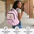 thumbnail image 4 of Garronmavis Kawaii Axolotl School Backpack 17 Inch Lightweight SchoolBag with Adjustable Shoulder Straps Large Capacity Bookbag for Elementary Middle School Daily Use, 4 of 8