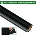 thumbnail image 6 of Unique Bargains Universal Car Window Tint Film Privacy Film Nano Ceramic PET 1 Pc 16% VLT Black 20ft x 20 inch, 6 of 7