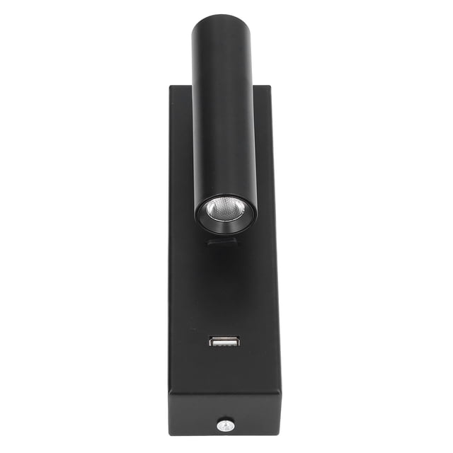 Lampe de Lecture Murale, Tête Universelle Rotative Mode Éclairage Mural Minimaliste USB 5V 2A pour Intérieur