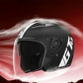 thumbnail image 2 of Men Women Half Helmet, Eye And Face Protection Dual Lens, Quick Release Buckle, Open Face 3/4 Helmet, All Seasons, Stylish Motorcycle Scooter Equipment, 2 of 7
