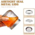 thumbnail image 4 of HLONK Mason Jars 8oz with Lids 12 Packs  Vintage Small Glass Canning Jars with Silvery Metal Lids for Storing  Pickling  Honey  Jam  Home Decor  Candle and DIY Crafts, 4 of 5