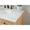 thumbnail image 4 of Elegant Decor Metropolis 36" Aluminum MDF Single Bathroom Vanity in Natural Wood, 4 of 8