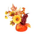 thumbnail image 4 of Adorno de hojas de arce y calabazas de Halloween para mesa de comedor, centro de mesa, decoración creativa de escritorio para cafetería, accesorio de Estilo B, 4 of 8