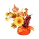 thumbnail image 4 of Adorno de hojas de arce y calabazas de Halloween para mesa de comedor, centro de mesa, decoración creativa de escritorio para cafetería, accesorio de Estilo B, 4 of 8