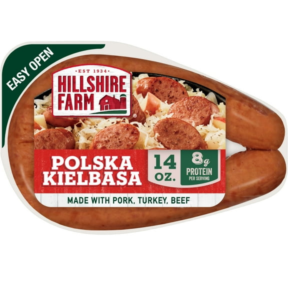 Hillshire Farm Polska Kielbasa Smoked Sausage Rope, 14 oz (Refrigerated)