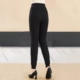 thumbnail image 3 of lcziwo Todays Sales, Womens Plus Size Thick Thermal Leggings Solid Color Casual Elastic High Waist Bottom Trousers Warm Comfy Soft Lounge Pants Black 3XL, 3 of 8