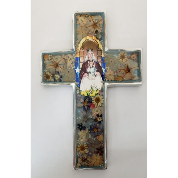 Cross of Nuestra Sra. del Coromoto  Flowers - Guadalupe Collection