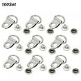 thumbnail image 2 of Eyelet Buckle Rivet100 Sets Shoelace Hook Shoelace Hook Shoelace Hook Rivet Striking Appearance, 2 of 8