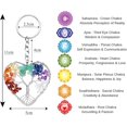 thumbnail image 2 of Llavero con forma de árbol de la vida, piedra pulida de cristal curativo de los 7 chakras, llavero para coche con piedras preciosas naturales, llavero de curación Reiki, 2 of 4
