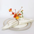 thumbnail image 7 of Artificial Maple Leaf Pumpkin Napkin Ring – Handmade Table Decor Holder for Wedding Fall Daily Dining, Practical Festive Essential, 7 of 7