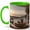 Green, variant on Sunset Patio View 11oz Ceramic Mug, Coastal Home Coffee Cup