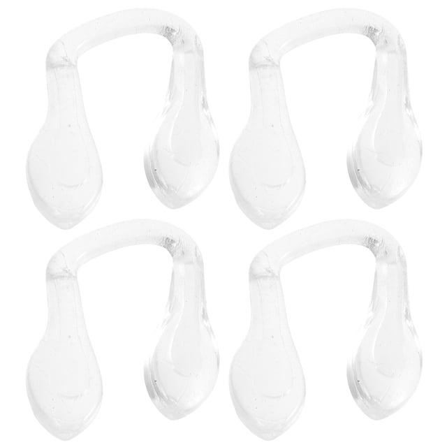 ColoMX 4 Uds. Almohadillas de silicona para la nariz, almohadillas para la nariz para gafas DIY, almohadillas para la nariz antideslizantes, cómodo cojín para la nariz
