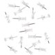 thumbnail image 1 of Juego de 200 chinchetas Cabeza de plástico transparente Punta de acero ER, 1 of 5