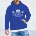 thumbnail image 3 of Chandail à Capuche à Manches Longues Imprimé Lettre Mode Décontractée de Noël pour Hommes, 3 of 4