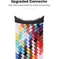 thumbnail image 5 of KOMI Bands Compatible with Google Pixel Watch 3 Band 41mm/Pixel Watch 2 Band/Google Pixel Watch Band - Upgraded Connector - Elastic Nylon Breathable Sport Straps for Women Men White Rainbow, 5 of 5