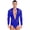 Blue, variant on Xnihocha Latin Dance Shirt Bodysuit for Men Deep V Neck Thong Leotard Samba Salsa Tango Dance Top Blue S