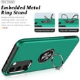 thumbnail image 2 of Shockproof Case for Samsung S23 Plus/S23+ 5G, [Embedded Finger Ring] Military Grade Phone Case Cover with Reinforced Metal Stand Kickstand [Support Magnetic Car Holder] for S23+, Green, 2 of 13