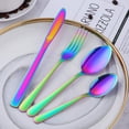 thumbnail image 3 of AMERTEER Silverware Set Flatware Set Stainless Steel Dinnerware Set for 6  24-Piece Cutlery Set  Silver, 3 of 8