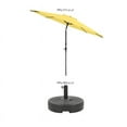 thumbnail image 3 of CorLiving 10 Foot Wind Resistant Patio Umbrella, Outdoor Parasol with Crank Tilt, Round Market Umbrella with Base, for Patio, Umbrella with Crank, Tilt Umbrella, Outdoor Umbrella, Yellow, 3 of 15