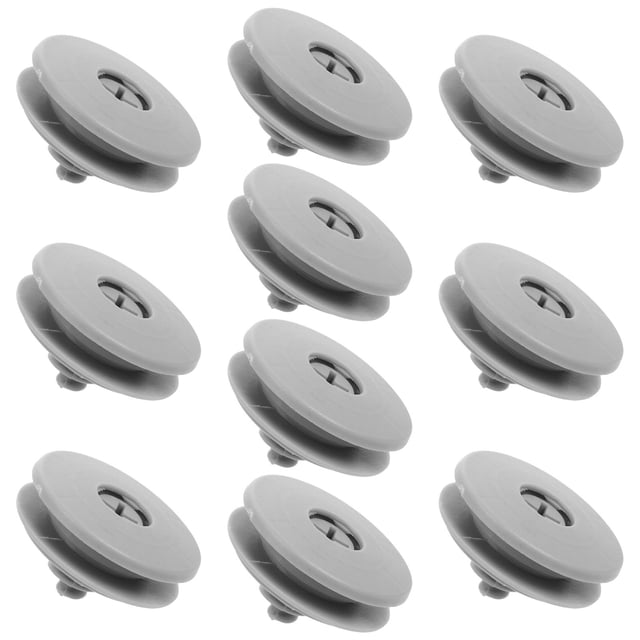 WHAMVOX 10Pack Plastic Grey Floor Mat Clips for Auto Truck Rugs Pad Anti Slip Car Interior Protection