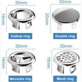thumbnail image 7 of Bathroom Basin Sink Round Overflow Cover Chrome Finish, Corrosion Resistance ABS Plastic Material For Bathtubs Sinks Basins Toilets In Bathrooms Kitchens Shopping Malls Hotels, 7 of 7