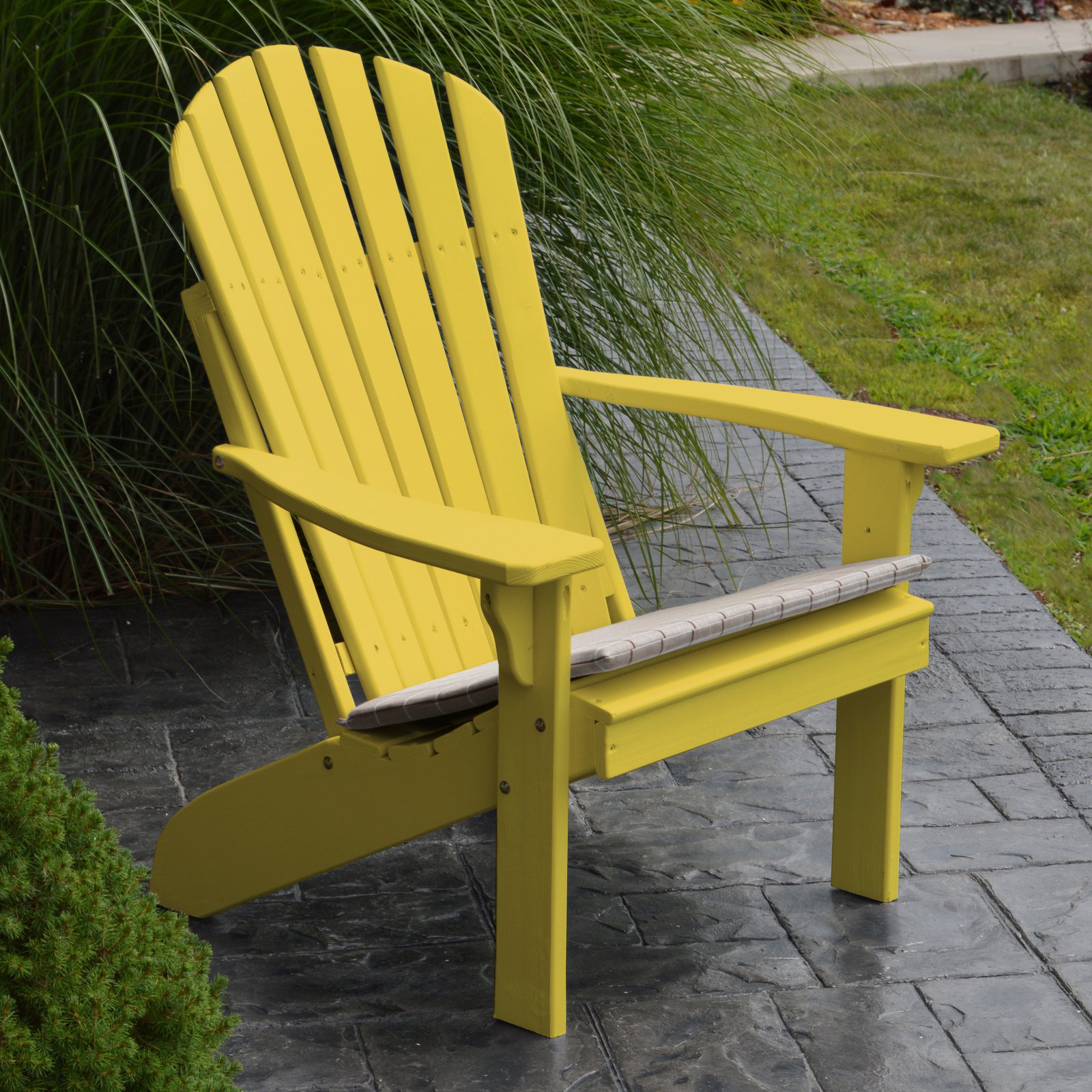 A & L Furniture Yellow Pine Fanback Adirondack Chair