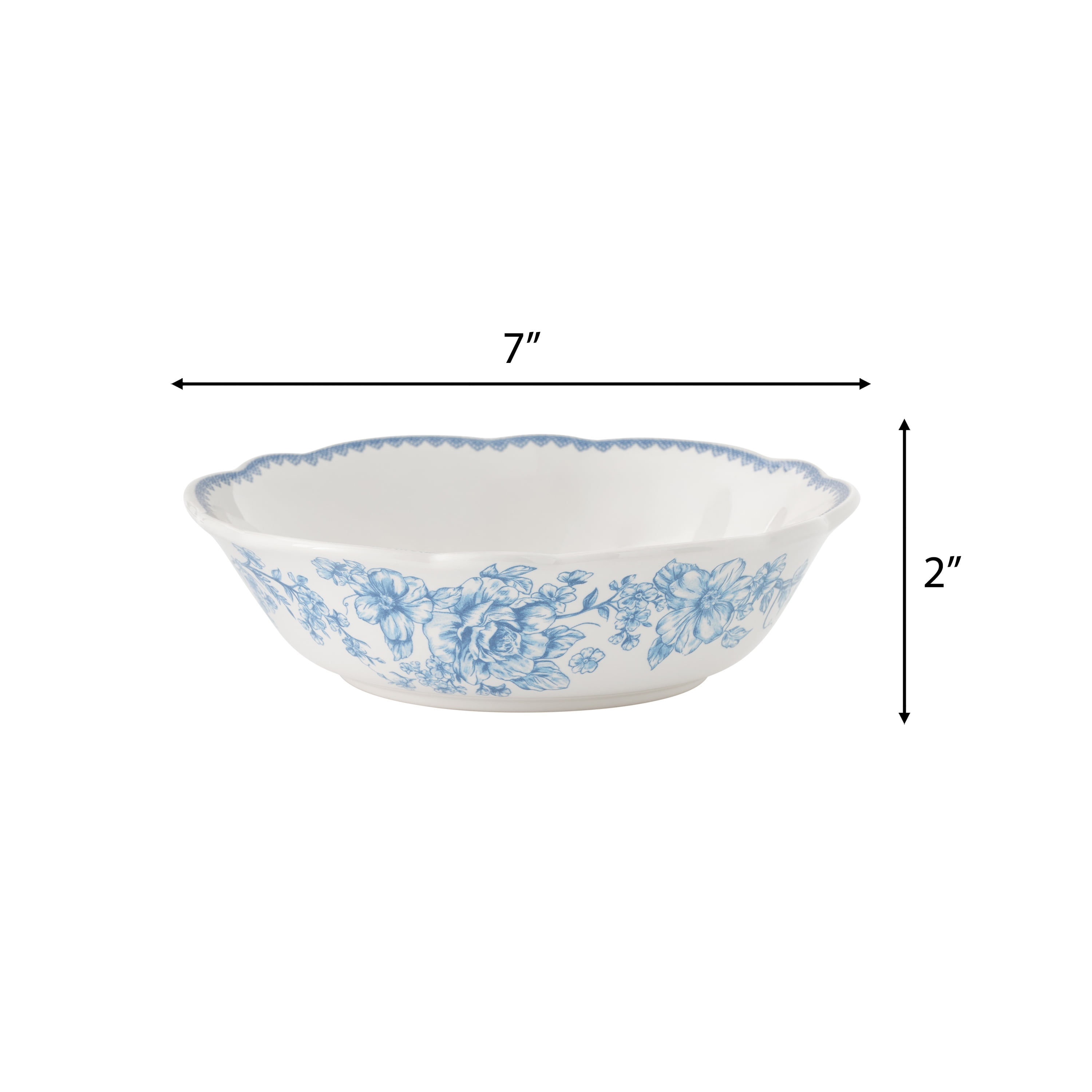The Pioneer Woman Agatha Stoneware Cereal Bowl, Blue