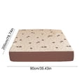 thumbnail image 3 of Linnome Fitted Sheet Floral Pattern Breathable Linen Mattress Protector for Single Bed Cool Easy Clean 35.4x78.4in Multicolor#05, 3 of 6