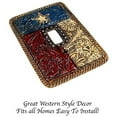 thumbnail image 4 of Urbalabs Texas Flag Star Rustic Western Decorative Light Switch Outlet Wall Plate Covers Antique Country Home Rustic Light Switch Covers Single Double 2 Gang Switch Plates (Single Light Switch), 4 of 7