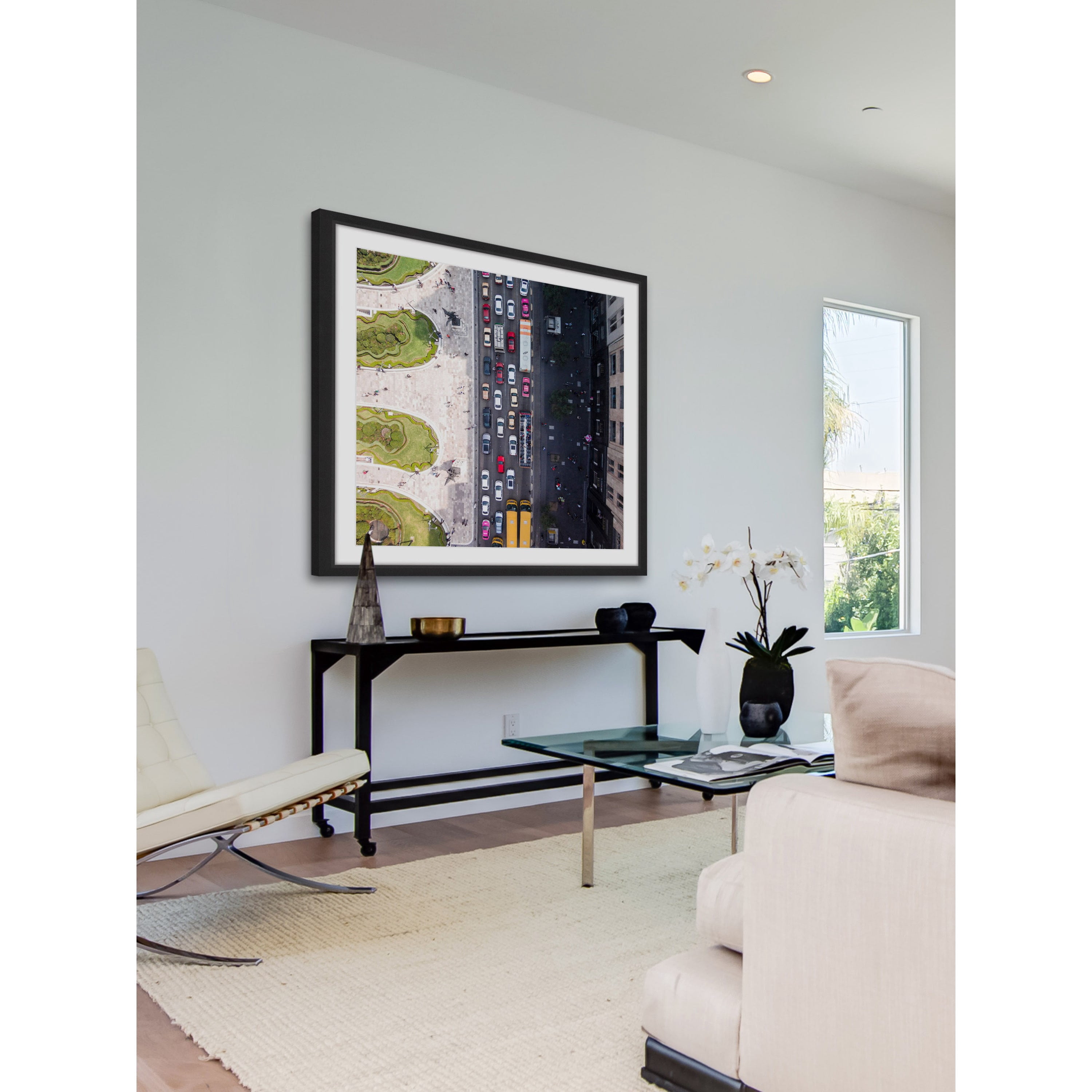 "City Traffic" Framed Painting Print