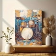 thumbnail image 6 of Abstract Drum Set Canvas Painting/Wall Art， Suitable for Living Room， Bedroom， Studio， Office， and Music Room Decoration., 6 of 8