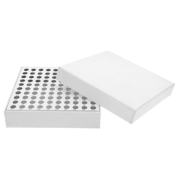 OUNONA Freezer Box For Lab Sample Storage Box With Lid Centrifuge Tube Holder Laboratory Freezer Storage Cardboard Storage Case For Tubes